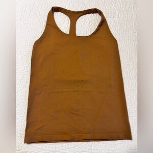 Free People Rust Brown Racerback Tank
